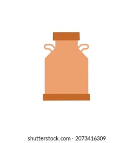 milk tank icon  in color icon, isolated on white background 