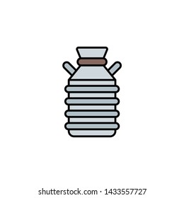Milk tank vector icon sign symbol