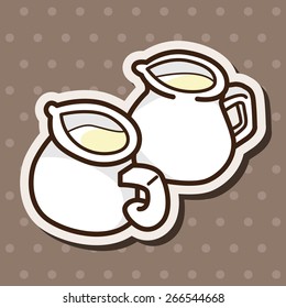 milk theme elements vector,eps