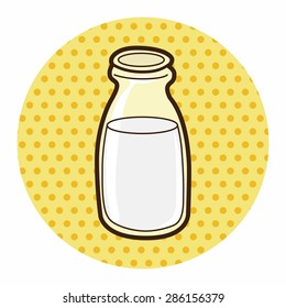 milk theme elements vector,eps