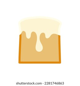 Milk toast icon. Vector illustration.