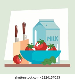 milk and tomatoes recipe ingredients