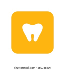 Milk tooth. Flat color icon. Baby items for newborns. Illustration