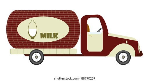 Milk transportation truck