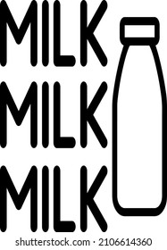 milk milk milk tshirt design