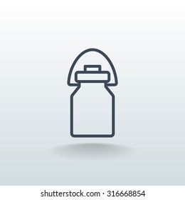 milk urn, milk jug icon