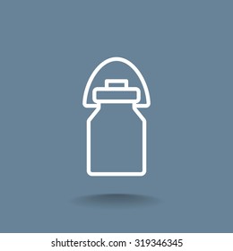 milk urn, milk jug icon