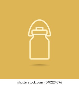 milk urn, milk jug icon