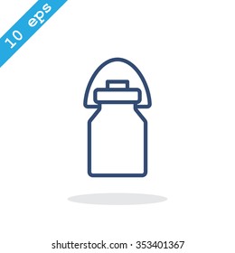 milk urn, milk jug icon