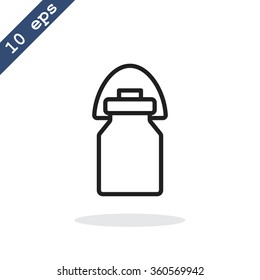 milk urn, milk jug icon