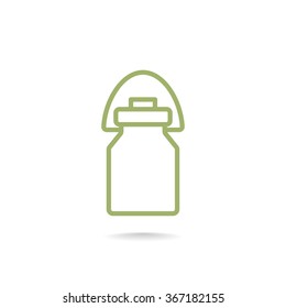 milk urn, milk jug icon