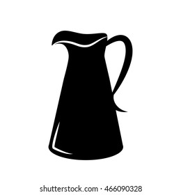 Milk vase icon isolated on white background. Vector art.