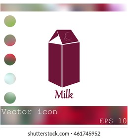 Milk vector icon