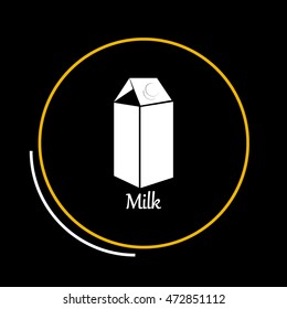 Milk vector icon