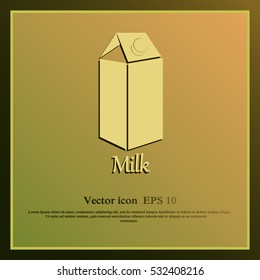 Milk vector icon