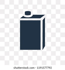 Milk vector icon isolated on transparent background, Milk transparency concept can be used web and mobile