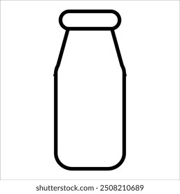milk vector icon line template