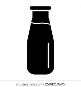 Milchvektor-Symbol-Zeilenvorlage