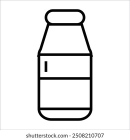 milk vector icon line template