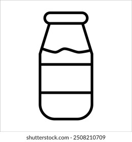 milk vector icon line template