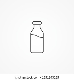 Milk vector icon sign symbol