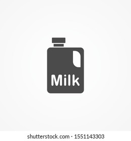 Milk vector icon sign symbol