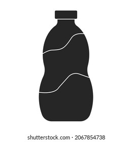 Icono de vector de leche.Icono de vector negro aislado en la leche de fondo blanca.