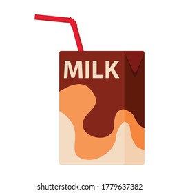 Milk Vektorsymbol.Cartoon Vektorsymbol einzeln auf weißer Hintergrund-Milch.