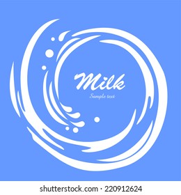 Milk. Vector illustration. 