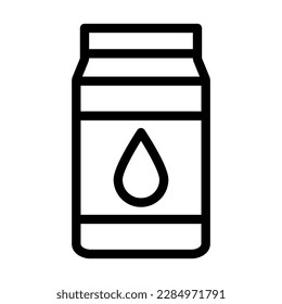 Diseño de iconos de la línea del vector de la leche