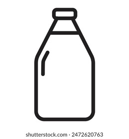 Milchlinie-Icon-Design der Vektorgrafik