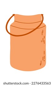 Leche, recipiente de avispa. Ilustración del vector