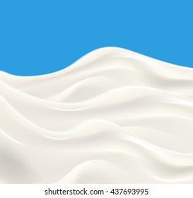 Milk wave vector background