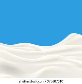 Milk wave vector illustration