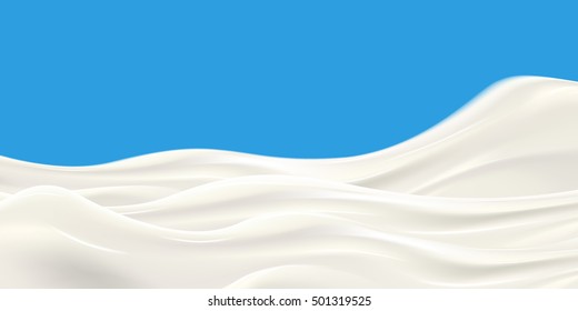 Milk wave vector illustration