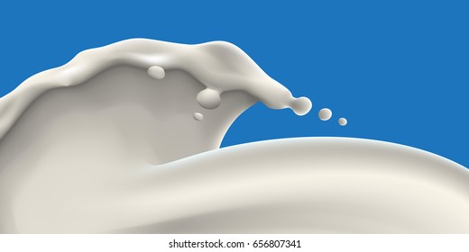 Milk wave vector illustration