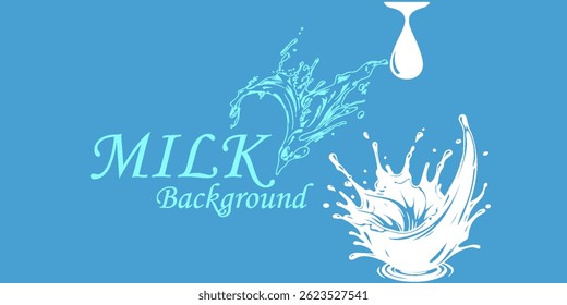 milk waves background. additional elements of milk design vector illustration