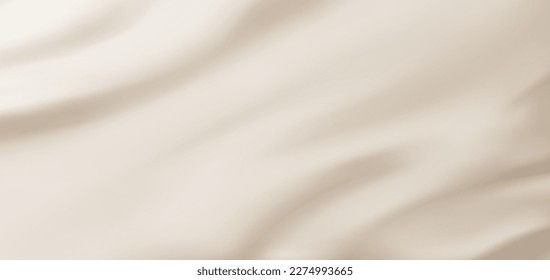 Fondo blanco lechero. Leche, yogur, crema, seda o productos cosméticos de textura suave. Textura de seda de la superficie de la onda líquida