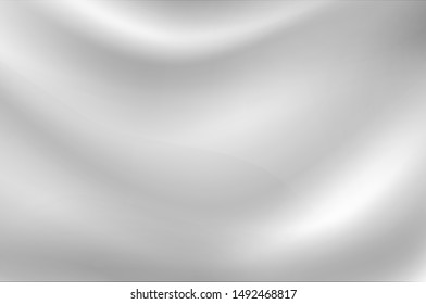 Milk white wave background Looks soft, like a swaying white cloth.