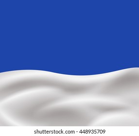 Milk, yogurt or cream wave on blue background.