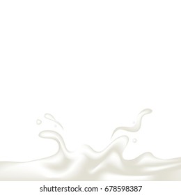 milk , yogurt splash vector illustration