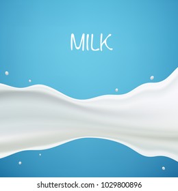 Milk or yogurt splash wave. Illustration can be used as background. Graphic concept for your design