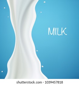 Milk or yogurt splash wave. Illustration can be used as background. Graphic concept for your design