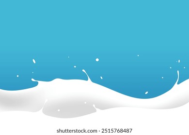milk or yogurt water waves. abstract milk splash pattern