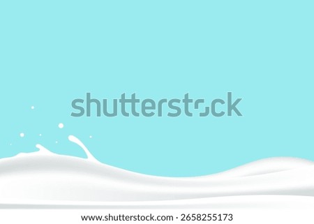 milk or yogurt wave background