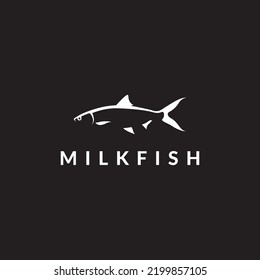 milkfish food logo design vector 