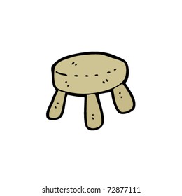 milking stool cartoon