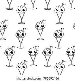 Milkshake background design