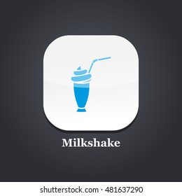 milkshake blue icon