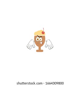 milkshake cartoon characters design with expression. you can use for stickers, pins, mascot or patches